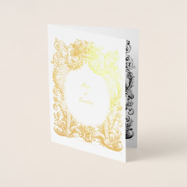 Baroque Rococo Wedding Invitation Template (Front)