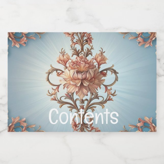 Baroque Rose  Food Label (Single Label)