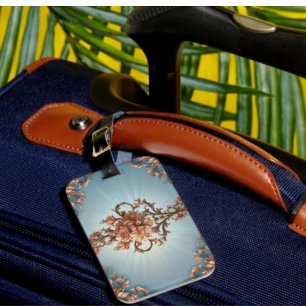 Baroque Rose Luggage Tag