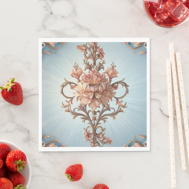 Baroque Rose   Paper Napkin  (Insitu)