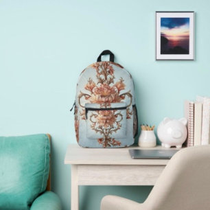 Baroque Rose  Printed Backpack