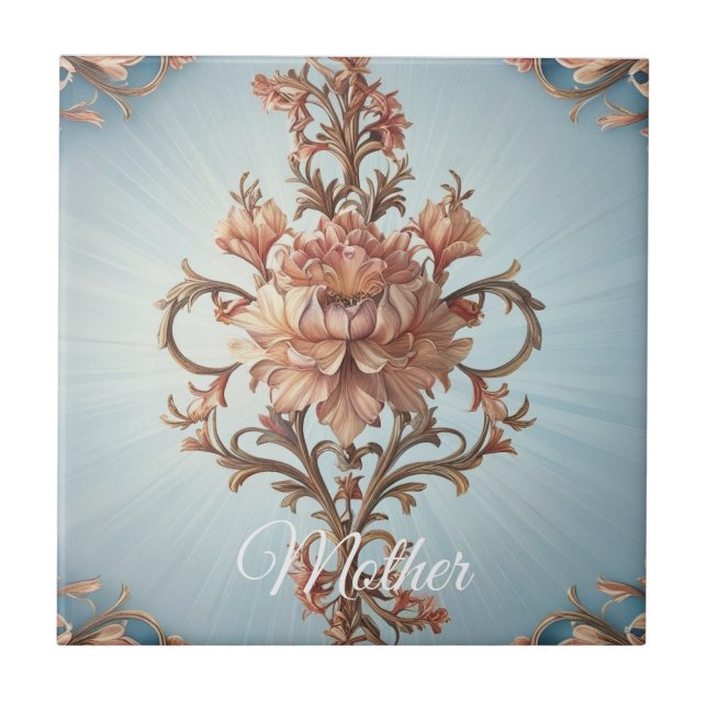Baroque Rose  Tile (Front)