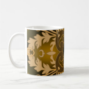 Baroque seamless pattern. Vintage ornate glowing f Coffee Mug