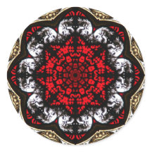 Baroque Skull Rose Sticker