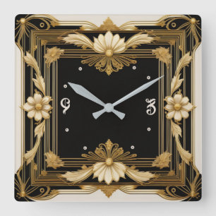 Baroque Square Wall Clock
