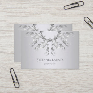Baroque style circles  gradient element. business card