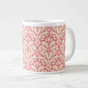 Baroque style damask background 2 large coffee mug