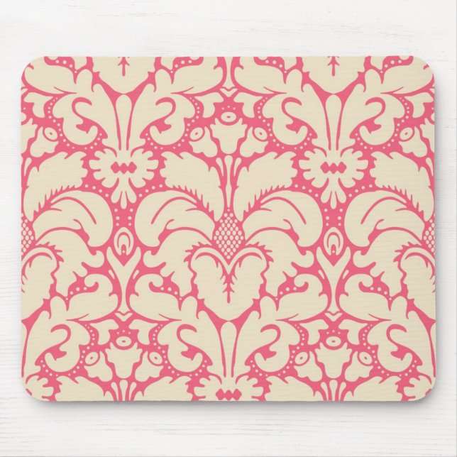 Baroque style damask background 2 mouse mat (Front)