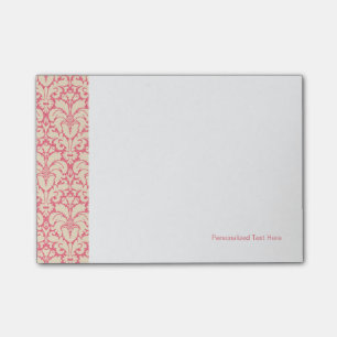 Baroque style damask background 2 post-it notes