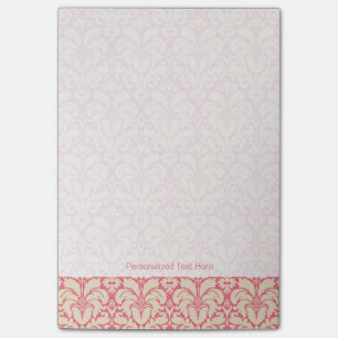 Baroque style damask background 2 post-it notes
