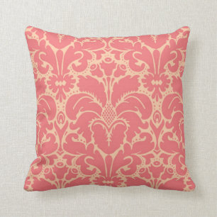 Baroque style damask background cushion