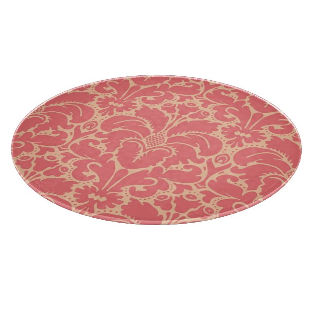 Baroque style damask background cutting board (Corner)