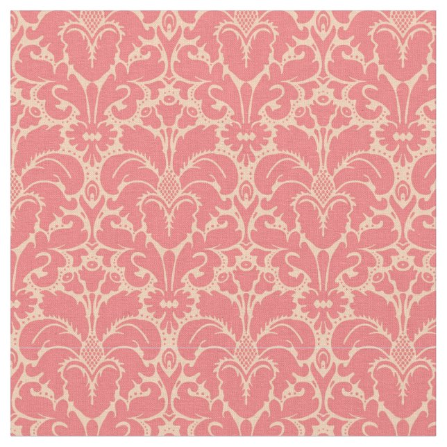 Baroque style damask background fabric (Close Up)