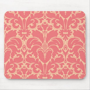 Baroque style damask background mouse mat