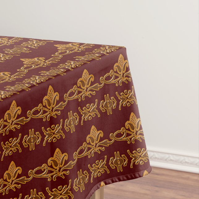 Baroque Style Floral Retro Tablecloth (In Situ)