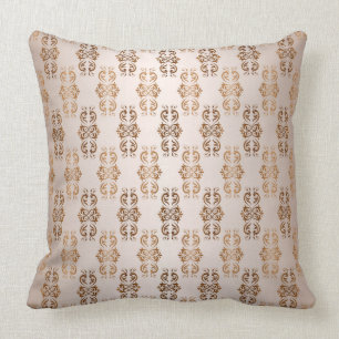 baroque style gradient beige pattern. cushion