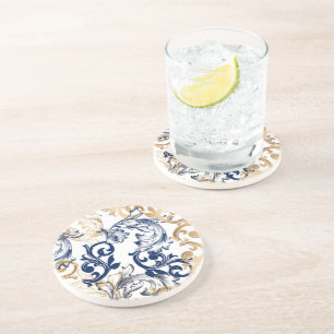 Baroque-Style Retro Classic Pattern  Coaster