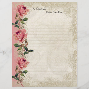 Baroque Style Vintage Rose Lace