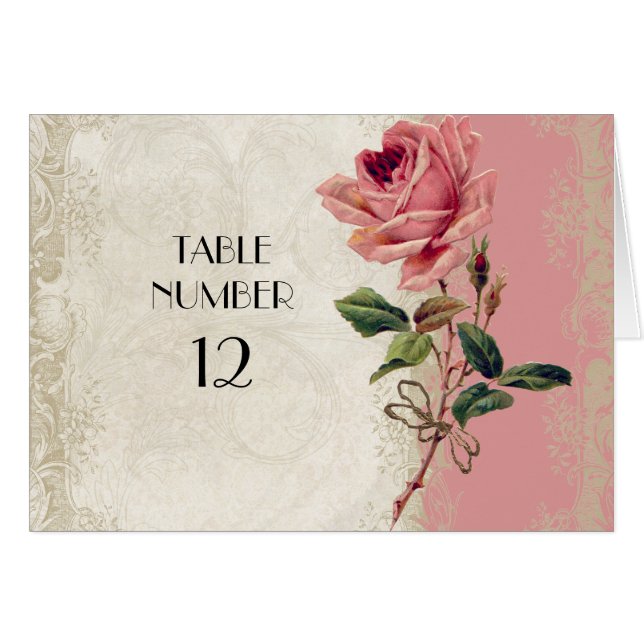 Baroque Style Vintage Rose Lace (Front Horizontal)