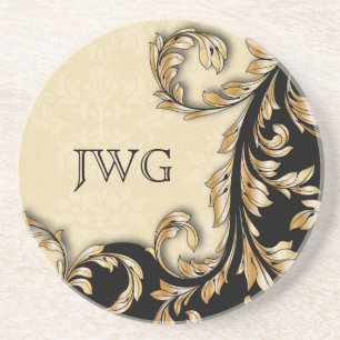 Baroque Swirls Personalised Coaster