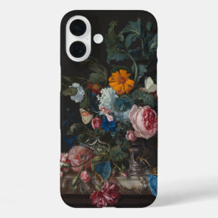 Baroque Vintage Floral Arrangement in Vase iPhone 16 Plus Case