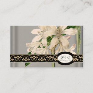 Baroque Vintage Lily Formal Wedding Table Seating Place Card