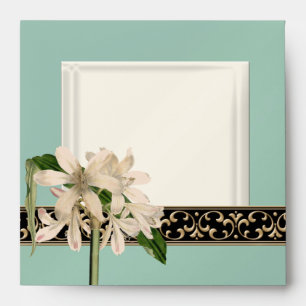 Baroque Vintage Lily Gold Formal Matching Envelope