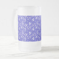 Baroque wallpaper - blue Flower Pattern