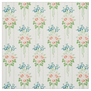 Baroque Wallpaper Flower bouquet... Fabric