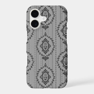 Baroque Wallpaper Grey