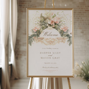 Baroque Wedding Welcome Sign
