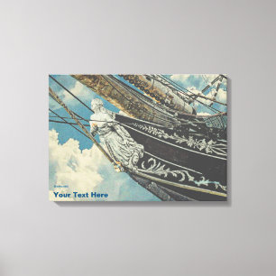 Barque Elissa Figurhead Canvas Print