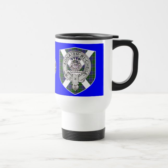 Barr/cameron tartan/crest travel mug (Right)