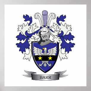 Barr Family Crest Coat of Arms Poster