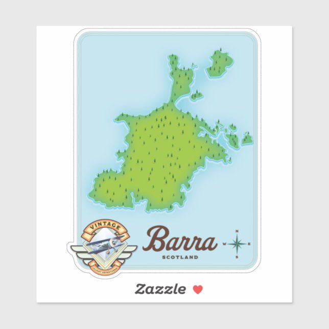 Barra scotland map (Sheet)
