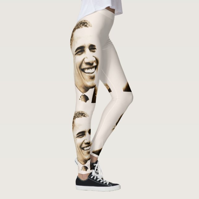 Barrack Obama Light Cream Coloured Leggings (Right)