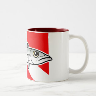 Barracuda Dive Flag Two-Tone Coffee Mug