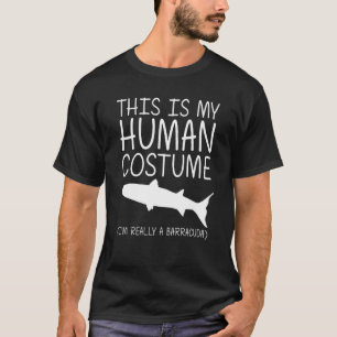 Barracuda Easy Halloween Human Costume Marine Fish T-Shirt