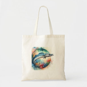 Barracuda in Vibrant Waters 130624AREF119 - Waterc Tote Bag