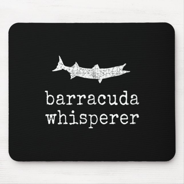 Barracuda Whisperer Funny Barracuda Fishing  Mouse Mat (Front)