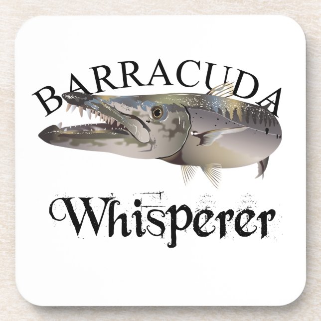 Barracuda Whisperer Light Coloured Coaster (Front)
