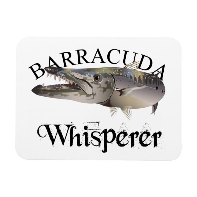 Barracuda Whisperer Light Coloured Magnet (Horizontal)