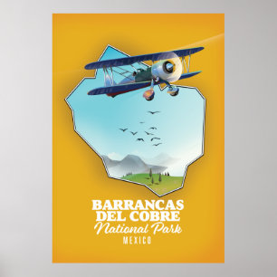 Barrancas del cobre national park mexico. poster