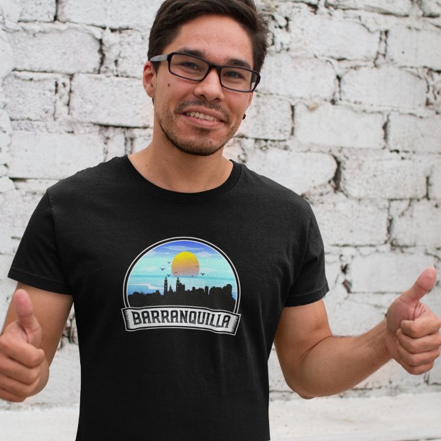Barranquilla Colombia Skyline Panorama View T-Shirt (Barranquilla Colombia Skyline Panorama View T-Shirt)