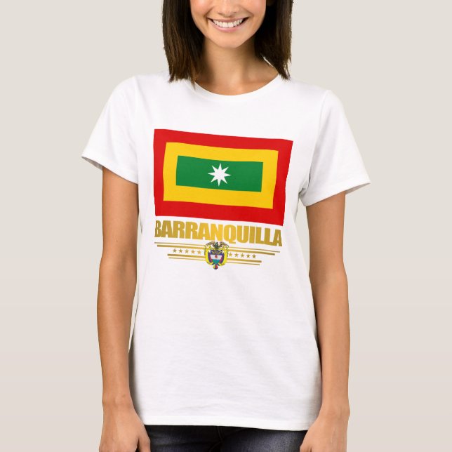 Barranquilla Flag Apparel T-Shirt (Front)