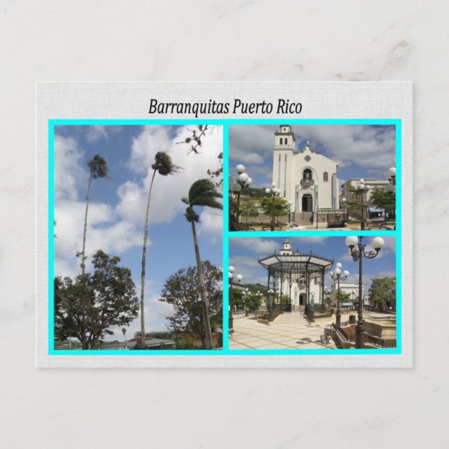 Barranquitas Puerto Rico Postcard (Front)