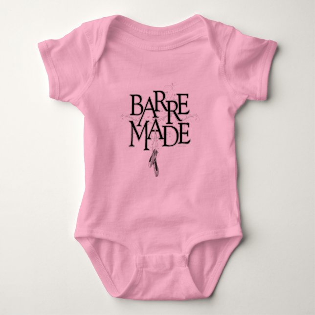 Barre Made (Dancer) Baby Bodysuit (Front)
