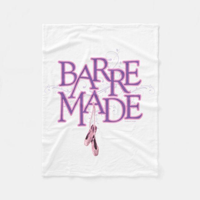 Barre Made (Dancer) Fleece Blanket (Front)