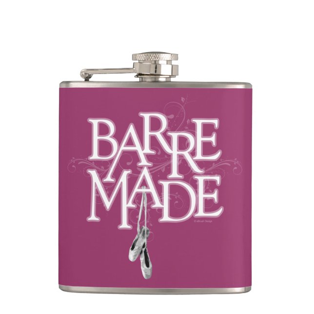 Barre Made (Dancer) Hip Flask (Front)