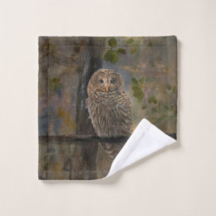 Barred Owl Bath Towel Set